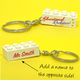 Personalised Teacher Keyring