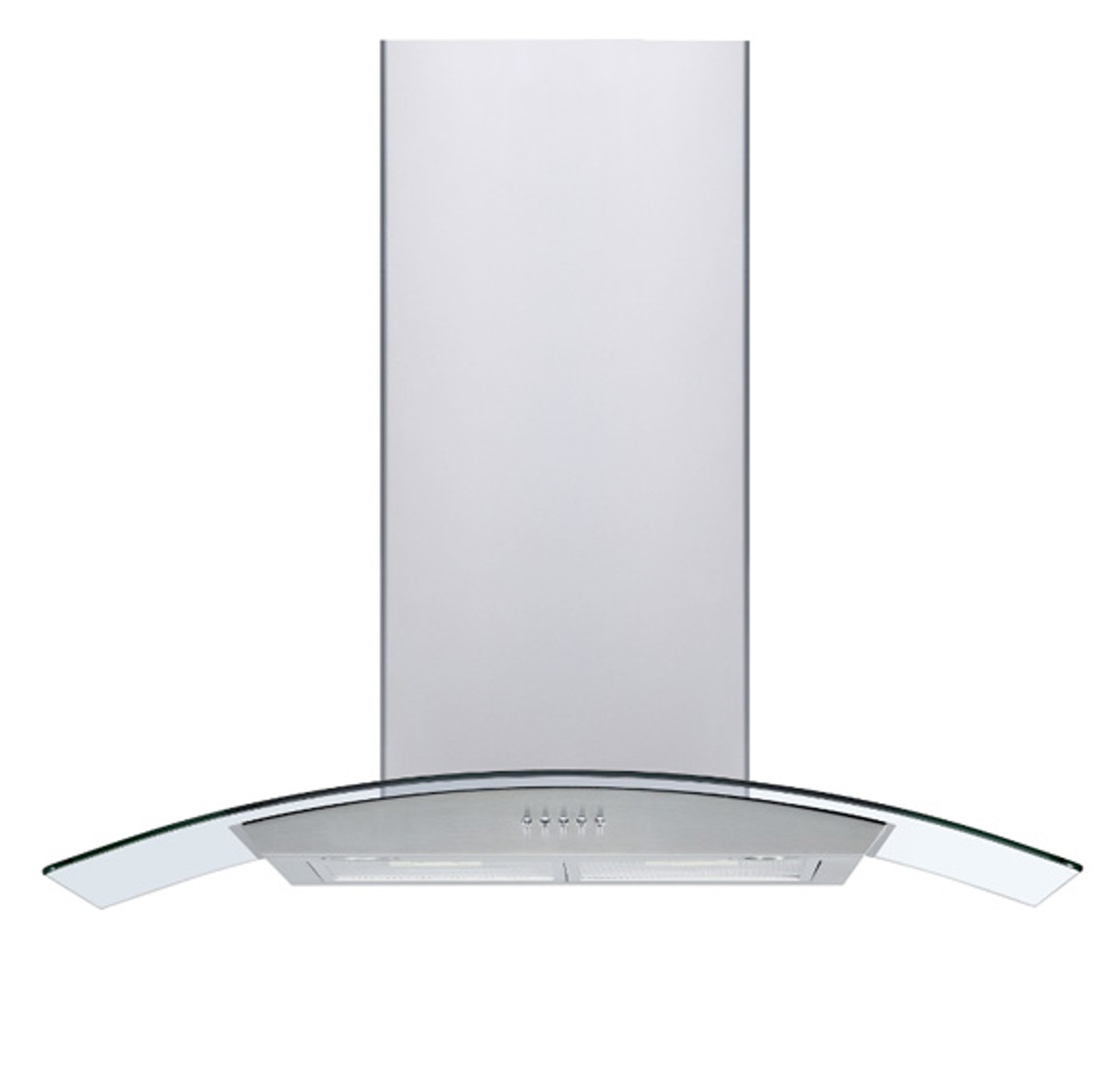 70cm curved glass cooker hood