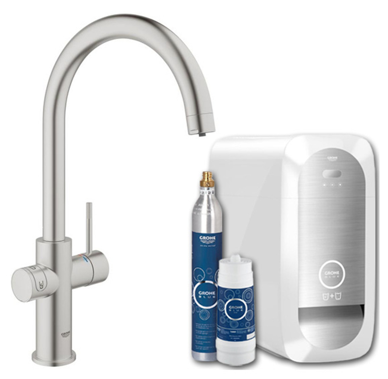 Grohe, BLUE Home Duo, C-Spout Water Filter Tap