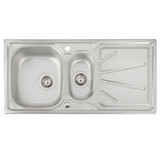 Abode, AW5055, Trydent, 1.5 bowl Stainless Steel Sink