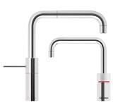 Quooker, 3NSCHRTT, Nordic Square Twin Taps Chrome, Boiling Water + Mixer Tap