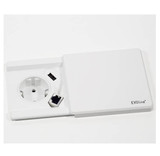 EVOline, SQUARE80, Socket UK in White