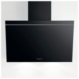 Hotpoint PHVP62FLTK 60cm Angled Glass Chimney Hood - Black Main Image