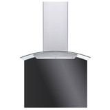 iivela IV60SBCVDGLBK 60cm Curved Glass Splashback - Black 9061 Main Image