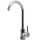 iivela MISENO/CH WRAS Approved Single Lever Swan Neck Kitchen Tap - Chrome 7202 Main Image