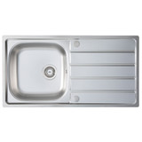 iivela VOTA100 1.0 Bowl Stainless Steel Sink - Stainless Steel 7041 Main Image