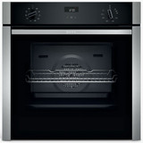 Neff B3ACE4HN0B N50 Built In Single Oven with Side&Hide Oven Door - Black Main Image