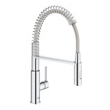 Grohe 30361000 Get Single Lever Pull-out Mixer Kitchen Tap - Chrome Main Image