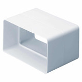 Caple 520W 125mm Flat Channel Connector - White Main Image
