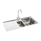 Carron Phoenix ATOLL150 Atoll 150 Stainless Steel Sink - Left Hand Drainer Main Image