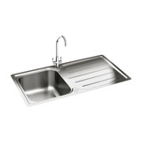Carron Phoenix ADELPHI100 Adelphi 100 Inset Kitchen Sink - Stainless Steel Main Image