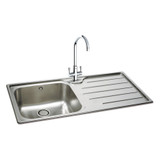 Carron Phoenix IBIS/100/LHD Ibis 100 Stainless Steel Inset Kitchen Sink - Left Hand Drainer Main Ima