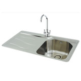 Carron Phoenix MAUI/90/LHD Maui 90 Stainless Steel Inset Kitchen Sink - Left Hand Drainer Main Image