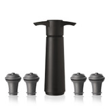 Vacu Vin 9824606 Wine Saver with 4 Stoppers - Black Main Image