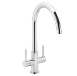 Carron Phoenix, Rosolina J Spout, Dual Lever Kitchen Tap