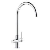 Abode PT1130 Pronteau Prothia 3 in 1 Monobloc Swan Kitchen Tap - Chrome Main Image