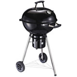 Outsunny Freestanding Charcoal BBQ Grill Portable Cooking Smoker with Wheels