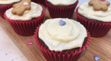 Delicious Sticky Ginger Cupcakes With Cream Cheese Frosting