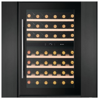 Caple WC6521 Dual Zone Wine Cabinet filled with various wine bottles showcasing its dual zone featur