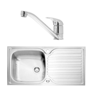 Caple PK/AR101 Arrow 97cm Single Bowl Sink and Tap Pack - Primary Image