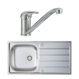 iivela, IVKD100/605, Stainless Steel Sink and Tap Pack