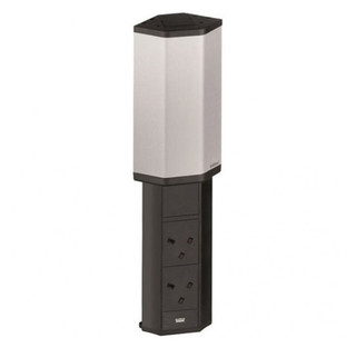 EVOline, V-PORT 3 Socket UK, Pop Up Socket in Stainless Steel