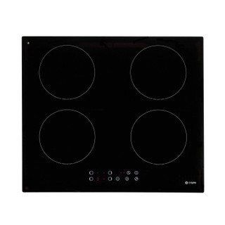 Caple, C841i, 4 Zone Touch Control Induction Hob in Black Glass Main Image