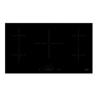 Caple, C897I, 90cm Wide 5 Zone Induction Hob in Black Glass Main Image