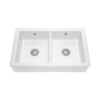 Caple, CINB800, Belfast Ceramic Kitchen Sink in White Main Image