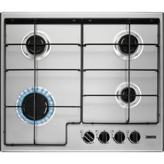 Zanussi, ZGNN642X, 60cm Gas Hob in Stainless Steel Main Image