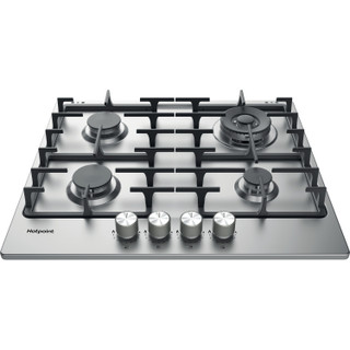 Hotpoint PPH60GDFIXUK 60cm 4 Burner Gas Hob - Stainless Steel Main Image