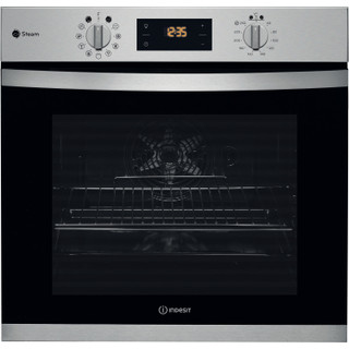 Indesit KFWS3844HIXUK Built In Hydrolytic Single Oven with Steam - Stainless Steel Main Image