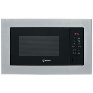 Indesit MWI125GXUK 25L Built In Microwave Oven and Grill - Stainless Steel Main Image