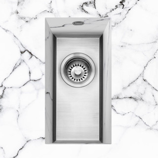 Caple SASO22/26/SS 22cm Undermount Worktop Sink 26mm Ledge - Stainless Steel Main Image
