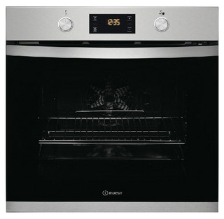 Indesit, KFW3841JHIX, Built In Single Oven
