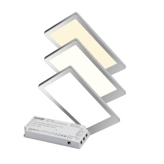 Sensio SE11590T3 Neo TrioTone CCT Under Cabinet 3 Light Kit incl. driver Stainless Steel - TrioTone