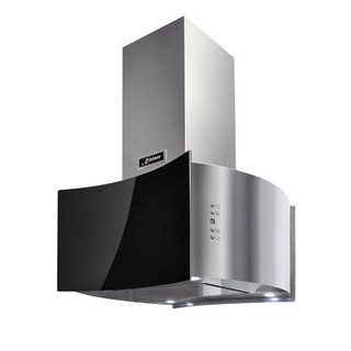 Kaiser AI7418Eco Avantgarde Pro 70cm Island Cooker Hood - Black Main Image
