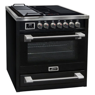 Kaiser HC93691IS Avantgarde Pro 90cm Induction Range Cooker - Black Main Image