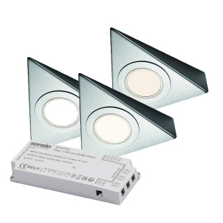 Sensio SE21000K3 Bermuda Under Cabinet Spot Lighting 3 Light Kit incl. Driver TrioTone - TrioTone Ma