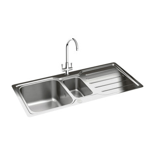 Carron Phoenix ADELPHI150 Adelphi 150 Inset Kitchen Sink - Stainless Steel Main Image