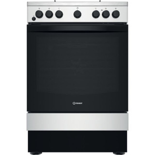 Indesit IS67G5PHX/UK 60cm Freestanding Gas Cooker - Inox Main Image