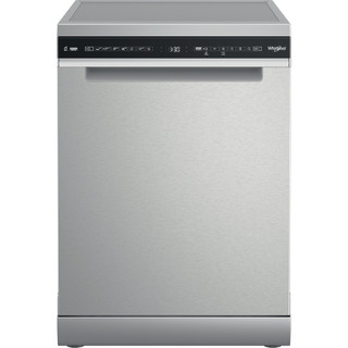 Whirlpool W7FHS51XUK 60cm Freestanding 15 Place Dishwasher - Stainless Steel Main Image