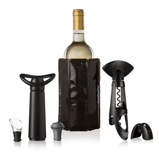 Vacu Vin 3890360 Wine Set Original Plus (6 pieces) - Black Main Image