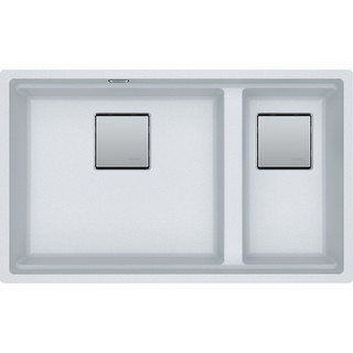 Franke, 125.0633.285, Kubus Undermount Fragranite Sink in RHSB Polar White Main Image