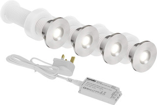 Sensio SE15990N4 Iris Round Plinth 4 Light Kit Incl. Driver Natural White - Natural White Main Image