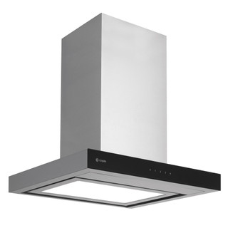 Caple PLASZC622 Plasma 60cm Zodiac Wall Chimney Hood - Black Glass Product Image