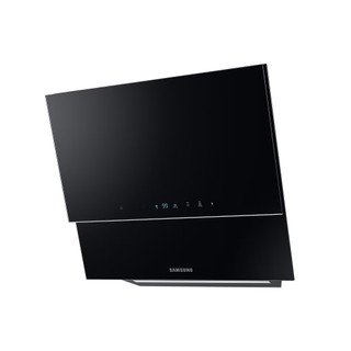 Samsung NK24N9804VB/UR 60cm Angled Glass Cooker Hood with Auto Connectivity - Black Main Image