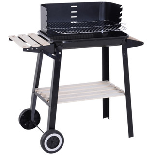 Outsunny Charcoal BBQ Grill 87Lx45Wx83Hcm in Black