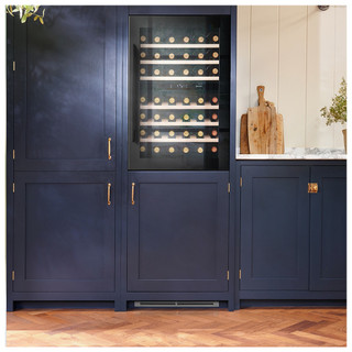 Caple WC6521BG Sense Integrated 60cm Dual Zone Wine Cabinet - Black Glass Product Image
