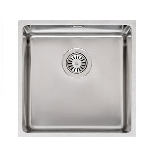 Reginox HOUSTON40X40 Single Bowl Stainless Steel Kitchen Sink - Stainless Steel Product Image